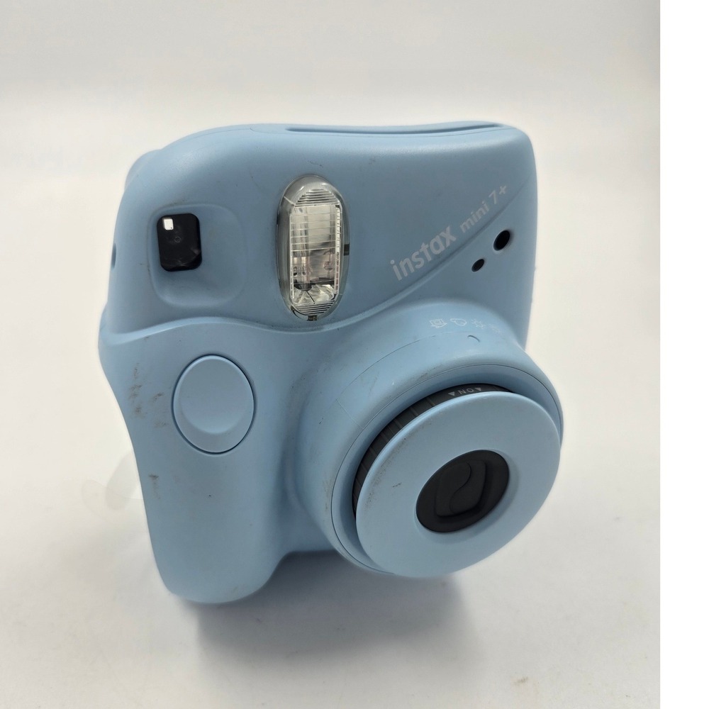 Fujifilm Instax Mini 7+ Instant Film Camera Powder Blue Light Blue